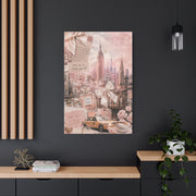 Romantic Blush NYC Dream Collage Wall Art & Canvas Print