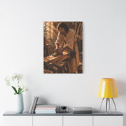 Jesus the Carpenter Workshop Scene Wall Art & Canvas Print