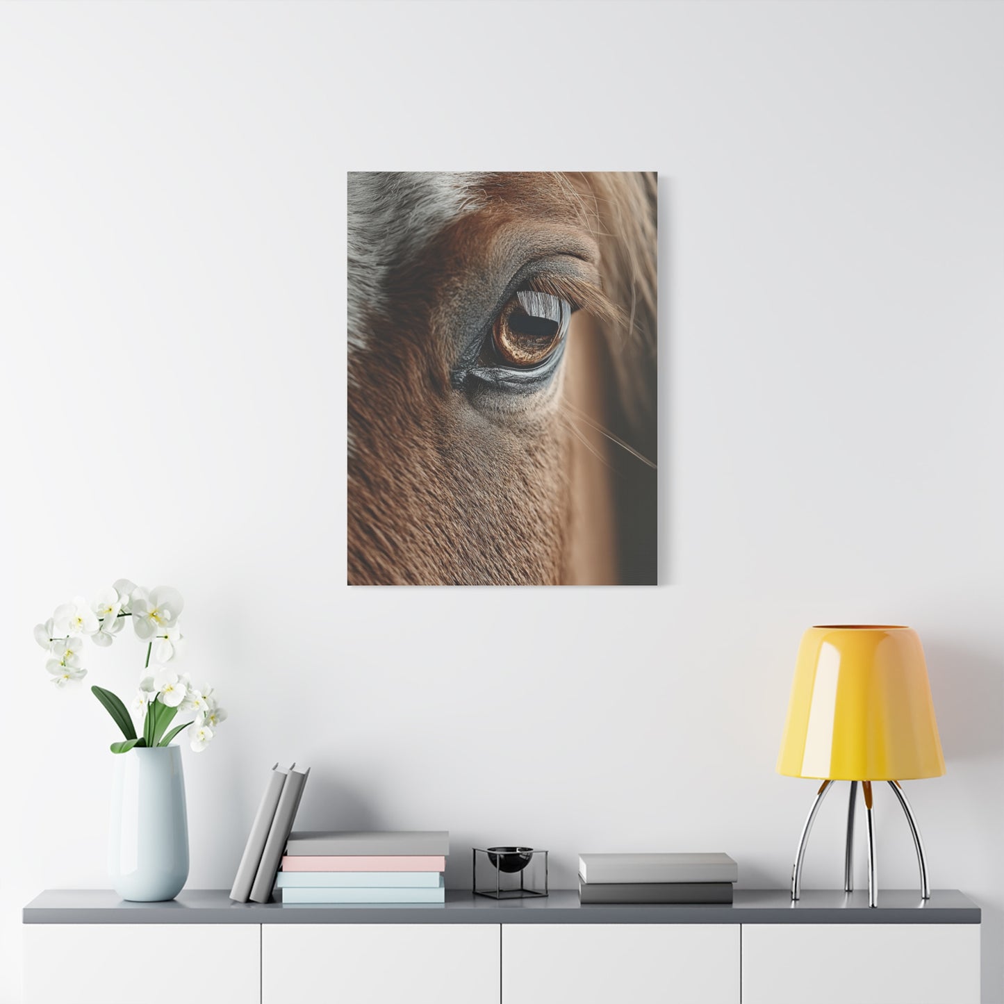 Horse Eye Macro Emotional Detail Wall Art & Canvas Print
