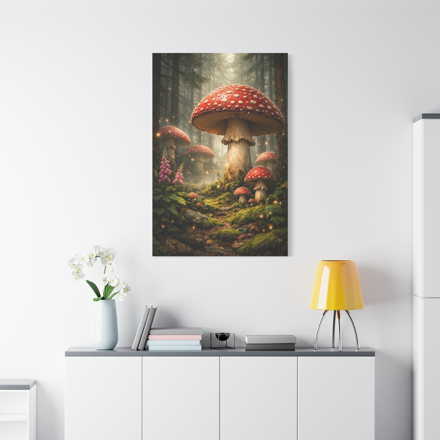 Fantasy Mushroom Forest Panorama Wall Art & Canvas Print