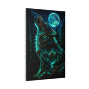 Celestial Spirit Wolf Dual Form Scene Wall Art & Canvas Print
