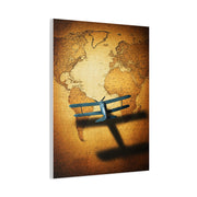 Antique Twin Hemisphere Map Wall Art & Canvas Prints