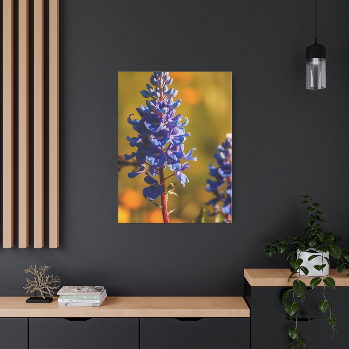 Bluebonnet Flower Art Luxury Canvas Wall Art & Canvas Print