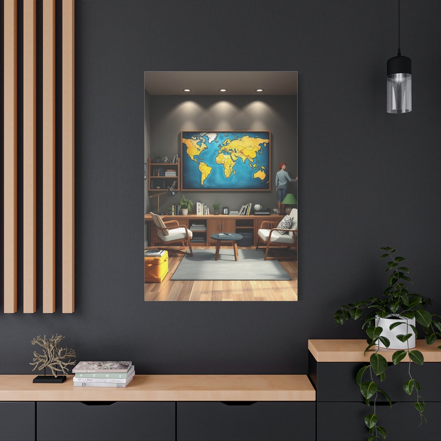 College Room Decor Art Luxury Canvas Wall Art & Canvas Print