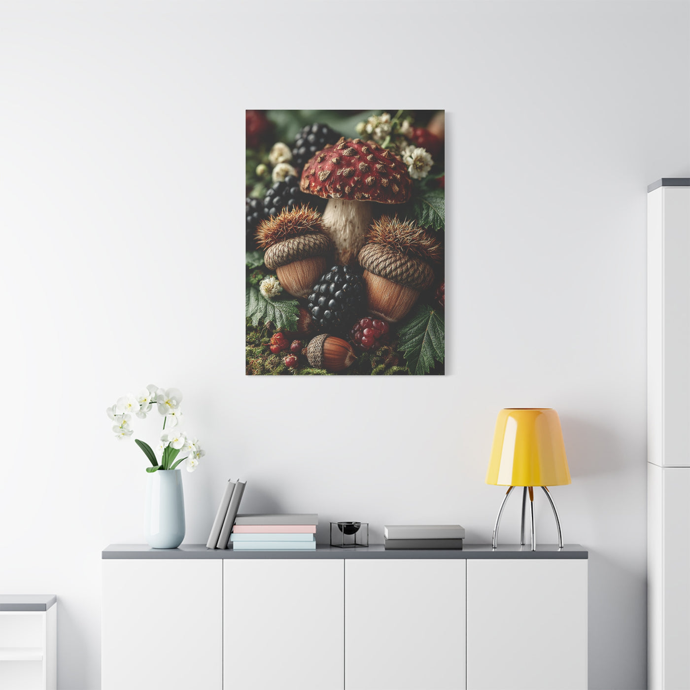 Woodland Harvest Still Life Wall Art & Canvas Print