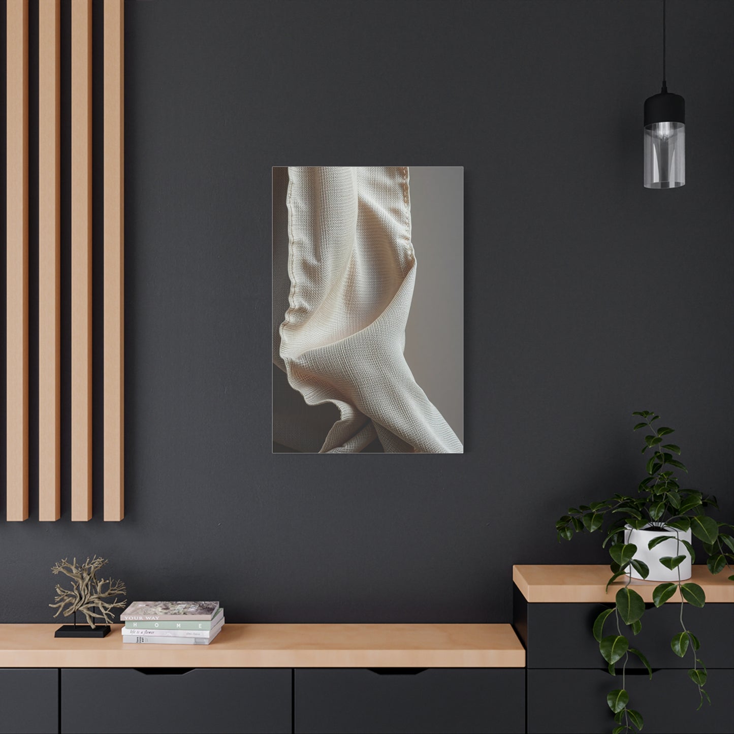 Taupe, Linen, and Gray Art Supreme Canvas Wall Art & Canvas Print