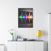 Neon Equalizer Light Spectrum Wall Art & Canvas Print