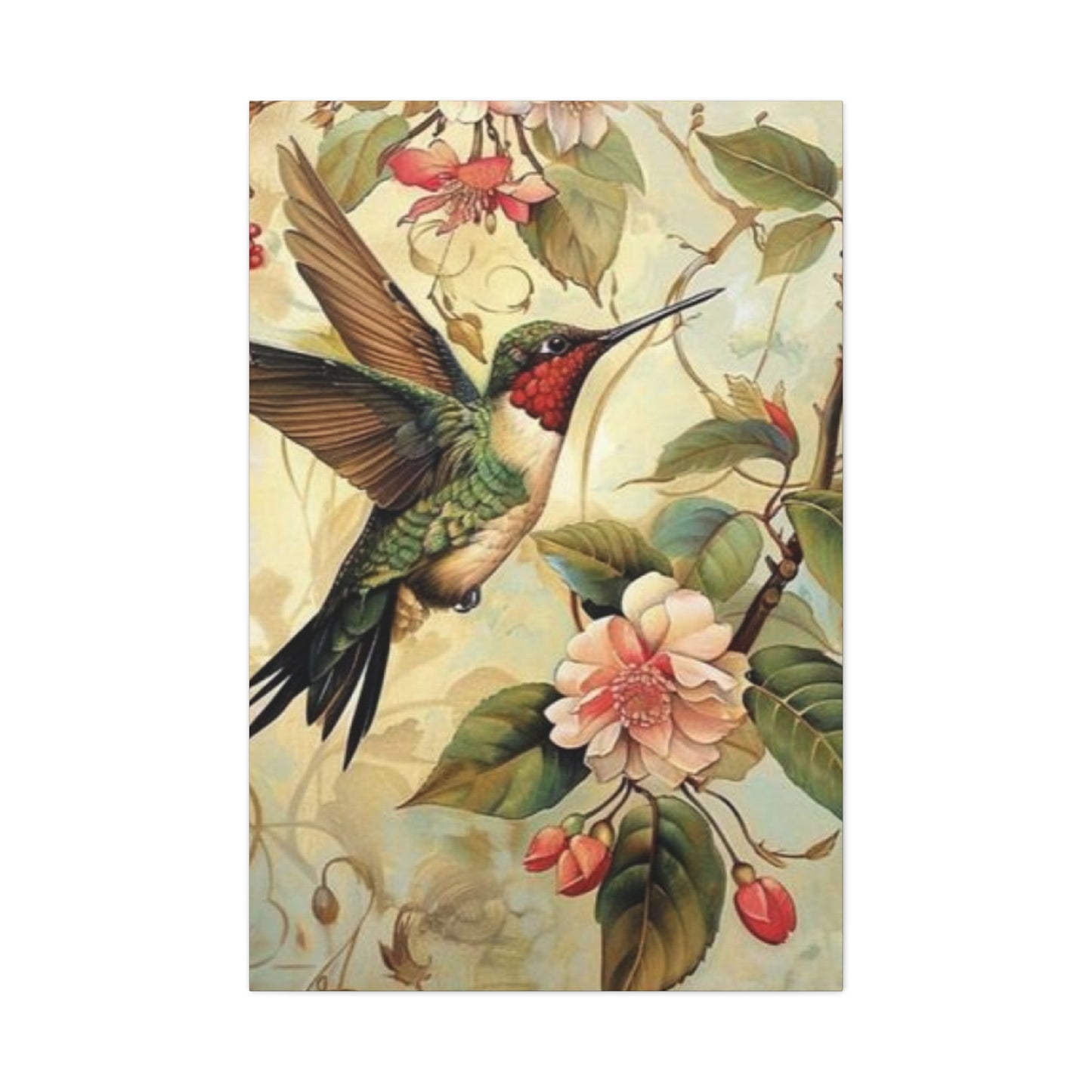 Beautiful Humming Bird Painting Wall Art & Canvas Prints
