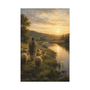 Psalm 23 Shepherd Beside Still Waters Scripture Wall Art & Canvas Print