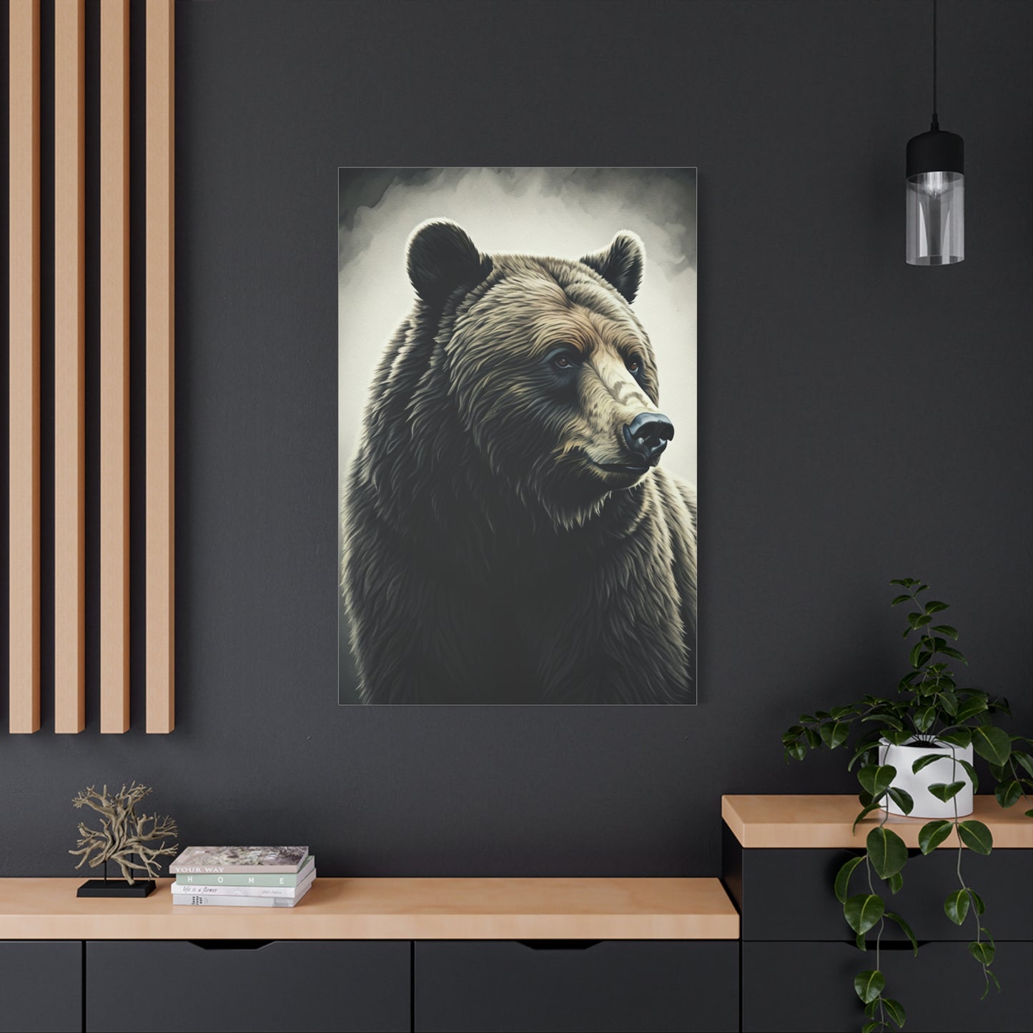 Majestic Brown Bear Portrait Wall Art & Canvas Prints