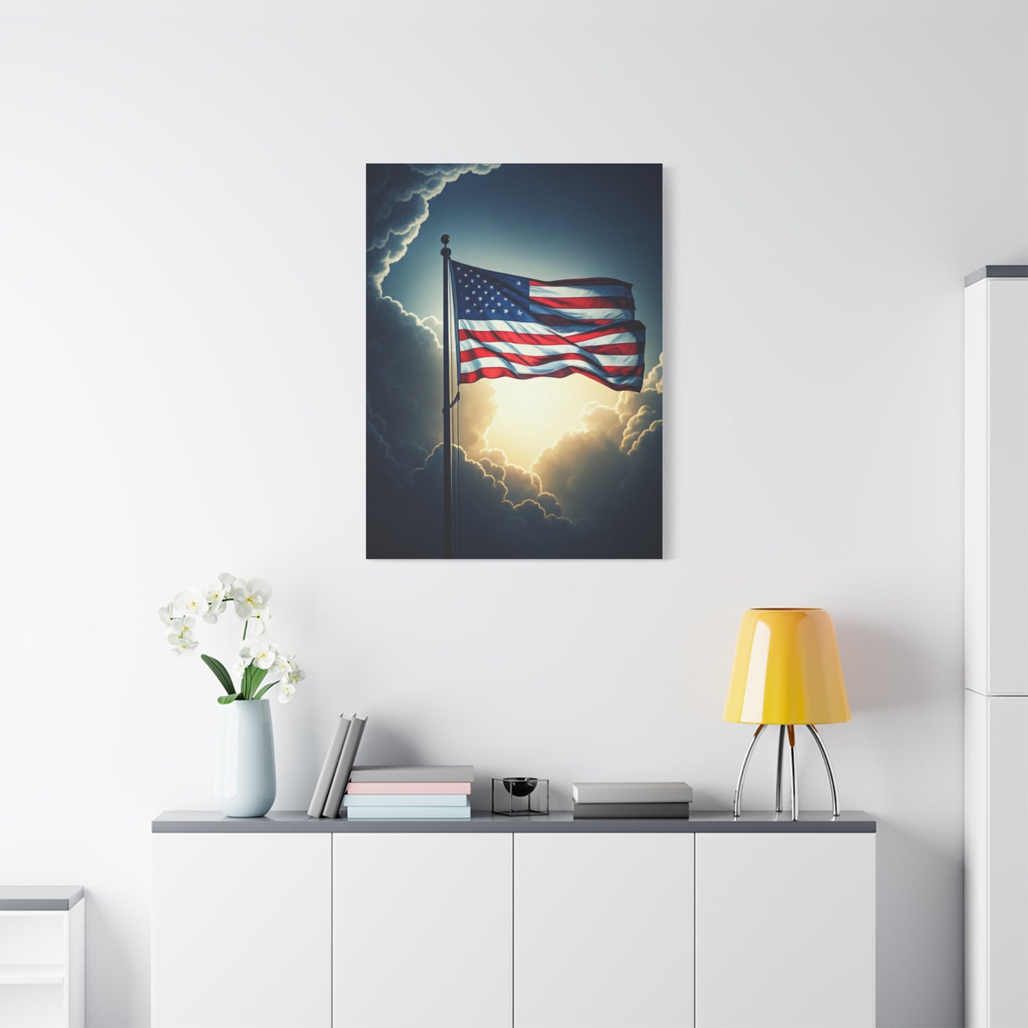 Stormlight American Flag Glory Wall Art & Canvas Prints