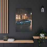 Ferrari 488 GTB Night City Square Wall Art & Canvas Prints