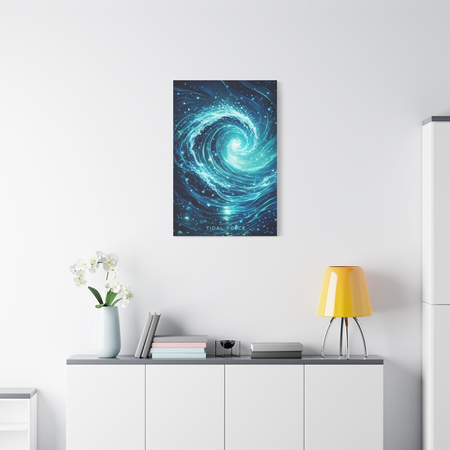 Tidal Force Abstract Ocean Wall Art & Canvas Print
