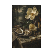Magnolia & Oyster Still Life Elegance Wall Art & Canvas Print