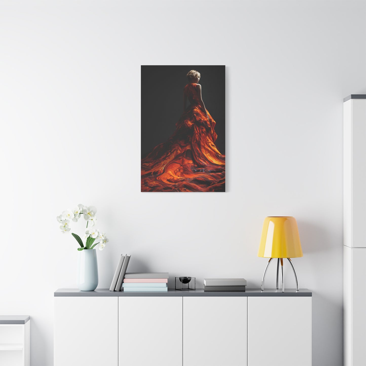Liquid Flame Couture Contemporary Wall Art & Canvas Print