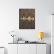 Personalized Soundwave Engraved Wood Wall Art & Canvas Print