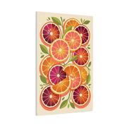 Retro Citrus Slice Composition Wall Art & Canvas Print