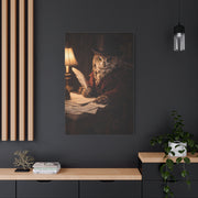 Gentleman Scholar Owl Portrait Wall Art & Canvas Print