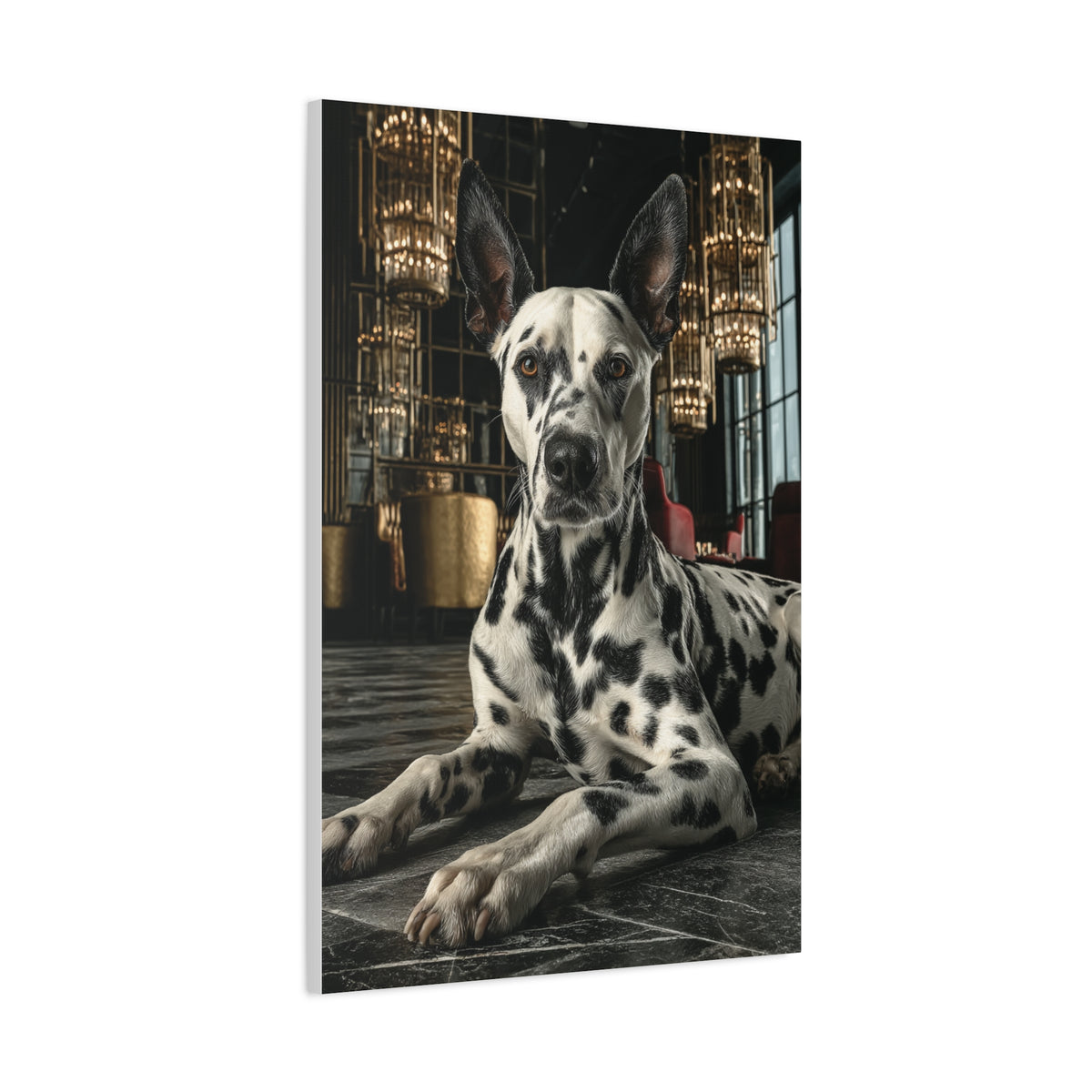 Dalmatian Luxury Lounge Portrait Wall Art & Canvas Print