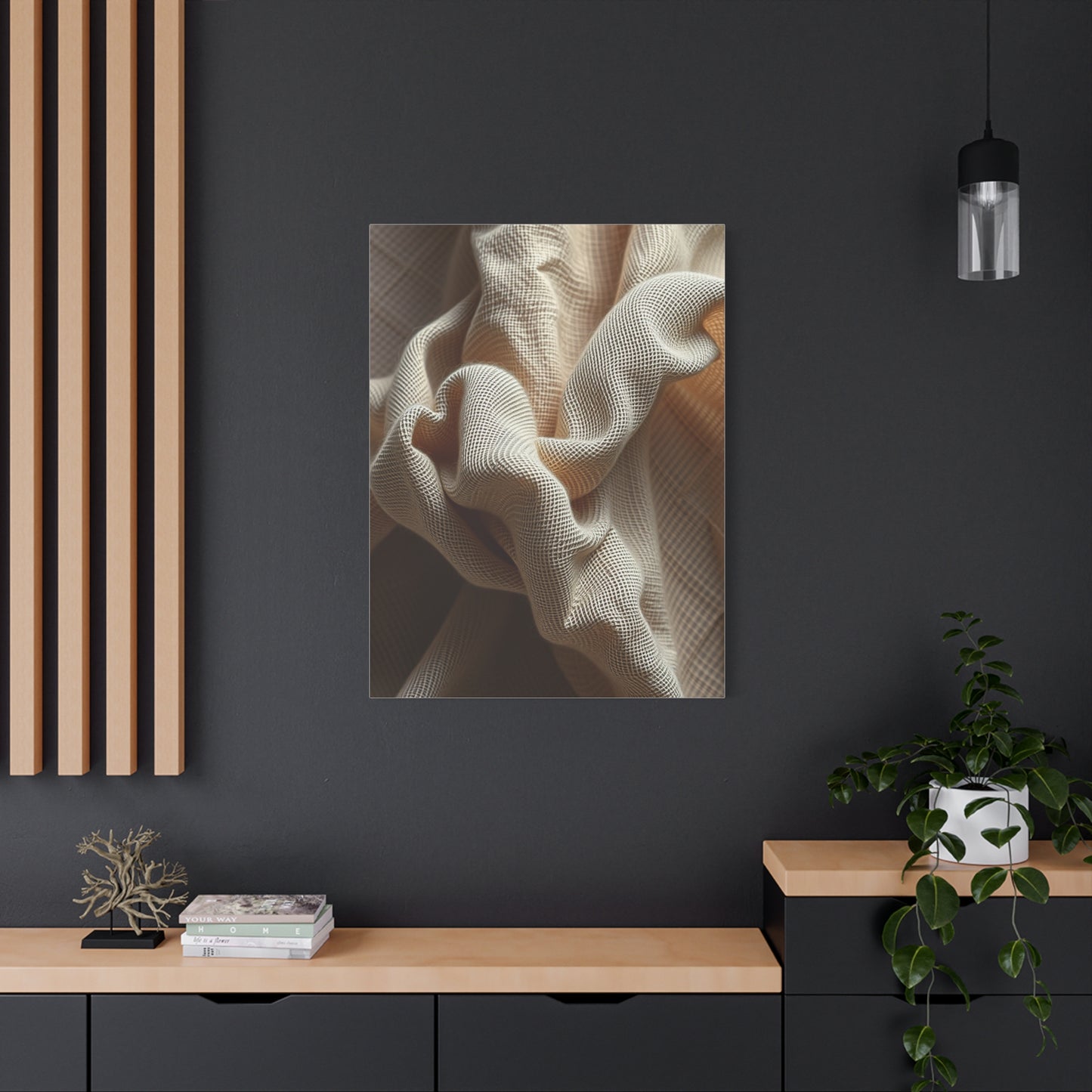 Supreme Taupe, Linen, and Gray Art Beautiful Collection Wall Art & Canvas Print