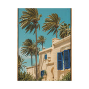Mediterranean Palm Villa Breeze Tropical Wall Art & Canvas Print