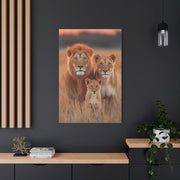 Lion Family Portrait Unity Wall Art & Canvas Print