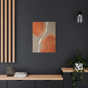 Minimal Tangerine Organic Forms Wall Art & Canvas Print