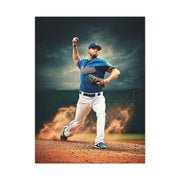 Pitcher Power Throw Action Wall Art & Canvas Prints
