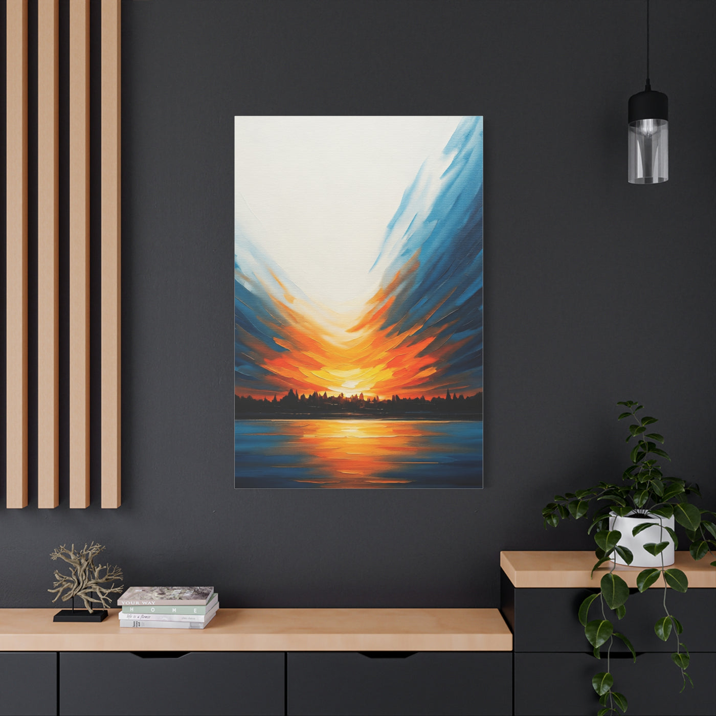 Radiant Sunset Reflection Wall Art & Canvas Prints