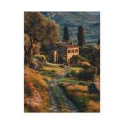 Tuscan Green Olive Grove Landscape Wall Art & Canvas Print