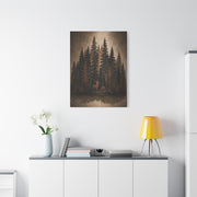 Forest Wildlife Silhouette Scene Trees Wall Art & Canvas Print
