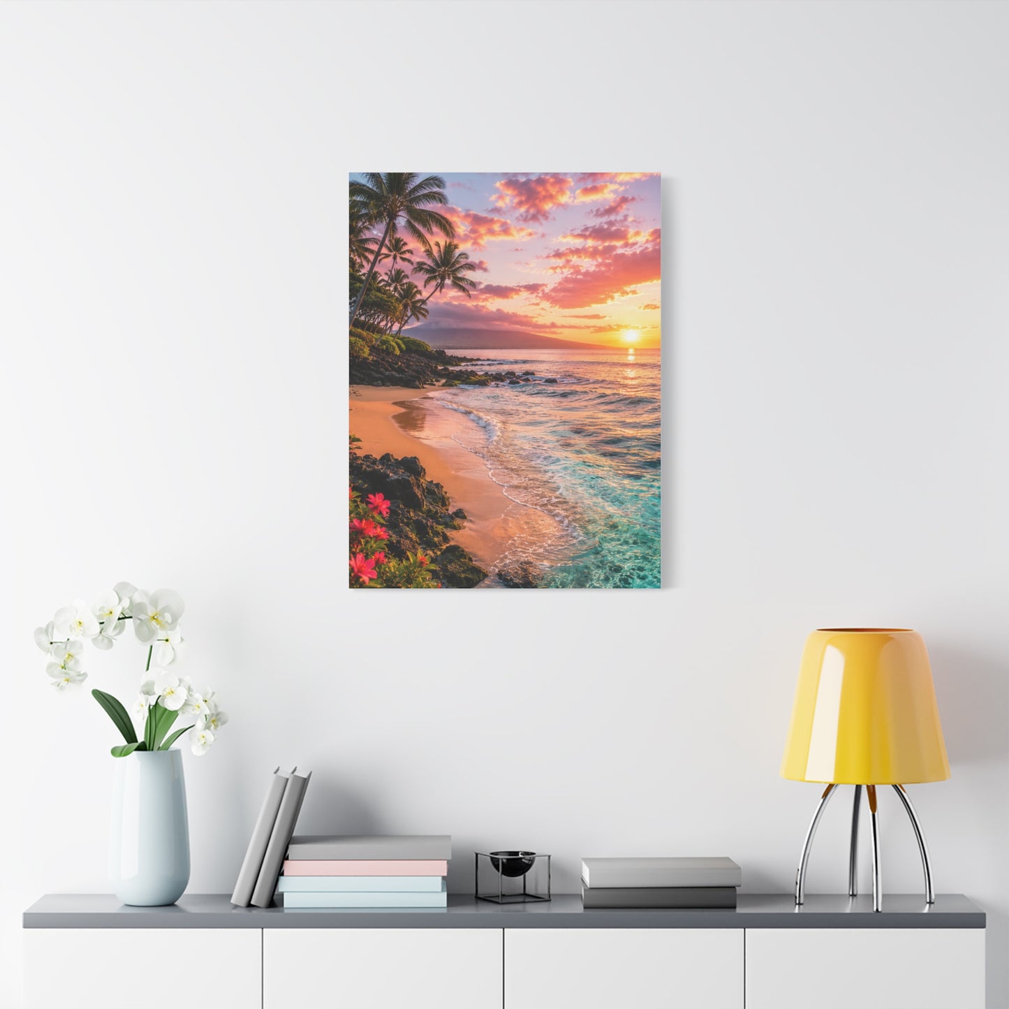 Maui Tropical Sunrise Shoreline Wall Art & Canvas Print