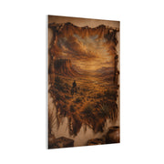 Leather Hide Desert Panorama Southwest Wall Art & Canvas Print