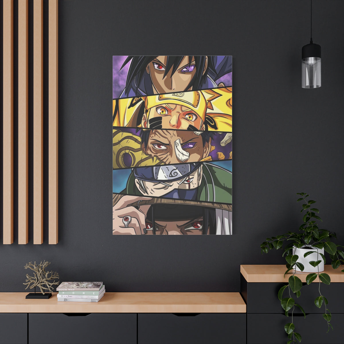 Naruto Heroes and Villains Eyes Poster Wall Art & Canvas Print