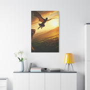 Skybound Winged Leap Wall Art & Canvas Prints