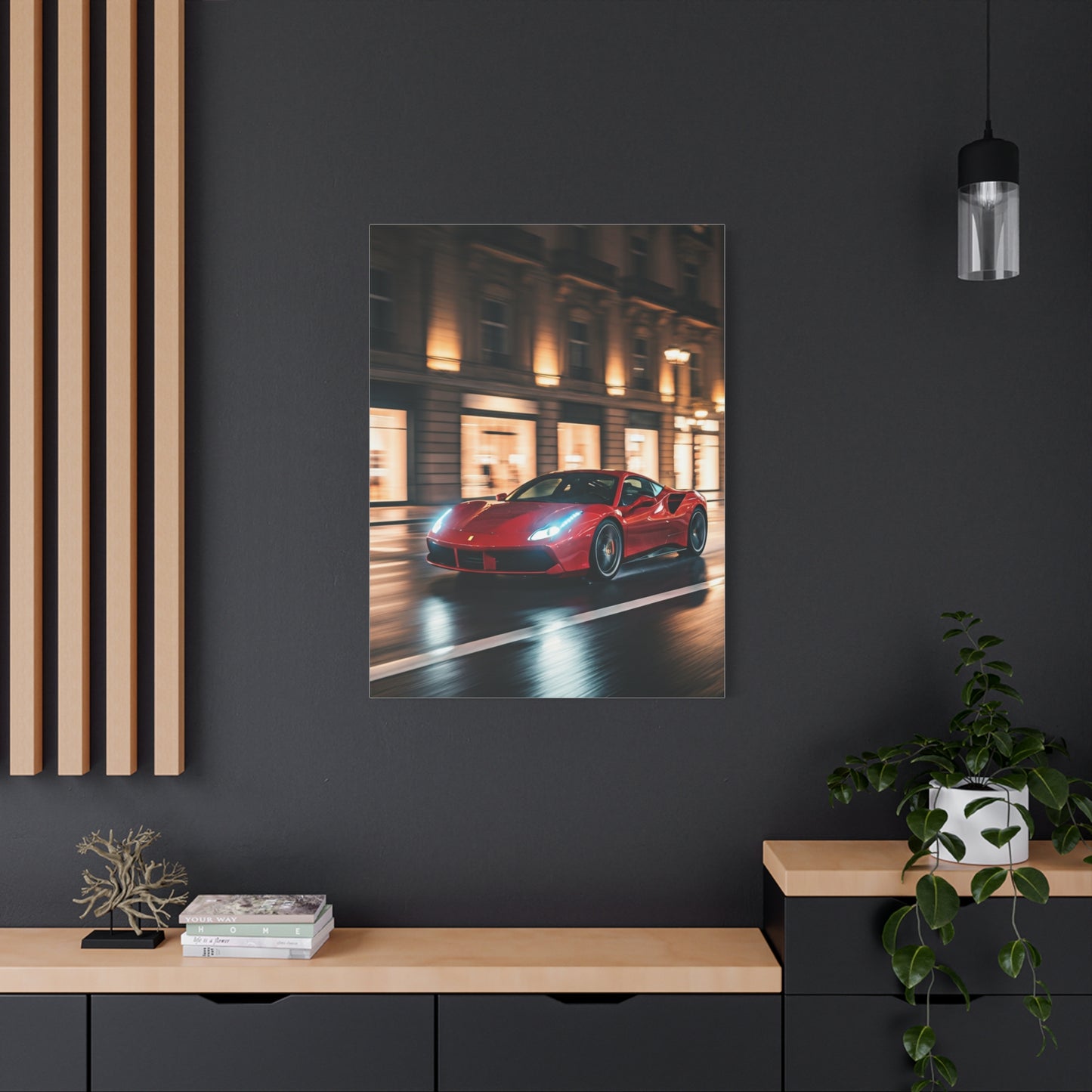 Ferrari 488 GTB City Boulevard Elegance Wall Art & Canvas Prints