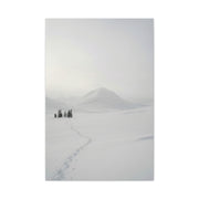 Scandinavian Winter Minimalist Mountain Wall Art & Canvas Print