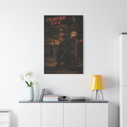 Frontier Gas Station Skeleton Outlaw Wall Art & Canvas Print