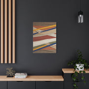 Woven Textile Strips Collage Wall Art & Canvas Print