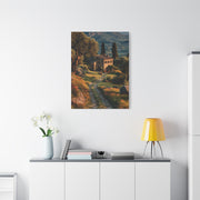 Tuscan Green Olive Grove Landscape Wall Art & Canvas Print