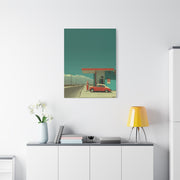 Minimal Desert Station Composition Wall Art & Canvas Print