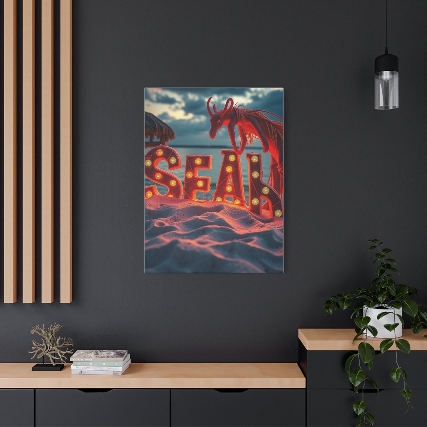 Harmonious Beachscape Vision Wall Art & Canvas Print