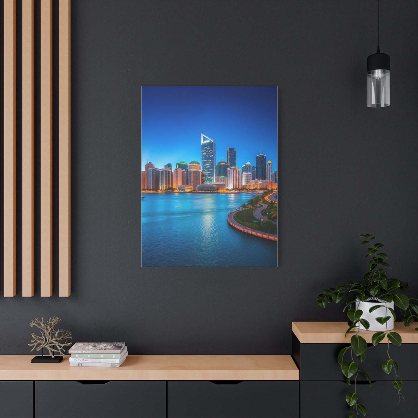 Luxe Miami Panorama Masterpiece Wall Art & Canvas Print