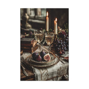 After-Dinner Wine and Fig Table Wall Art & Canvas Print