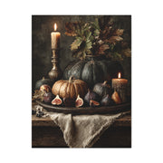 Autumn Harvest Candle Still Life Wall Art & Canvas Print