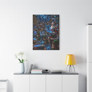 Futuristic Santa Workshop Wall Art & Canvas Print