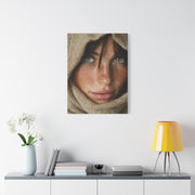 Freckled Muse Linen Hood Portrait Wall Art & Canvas Print