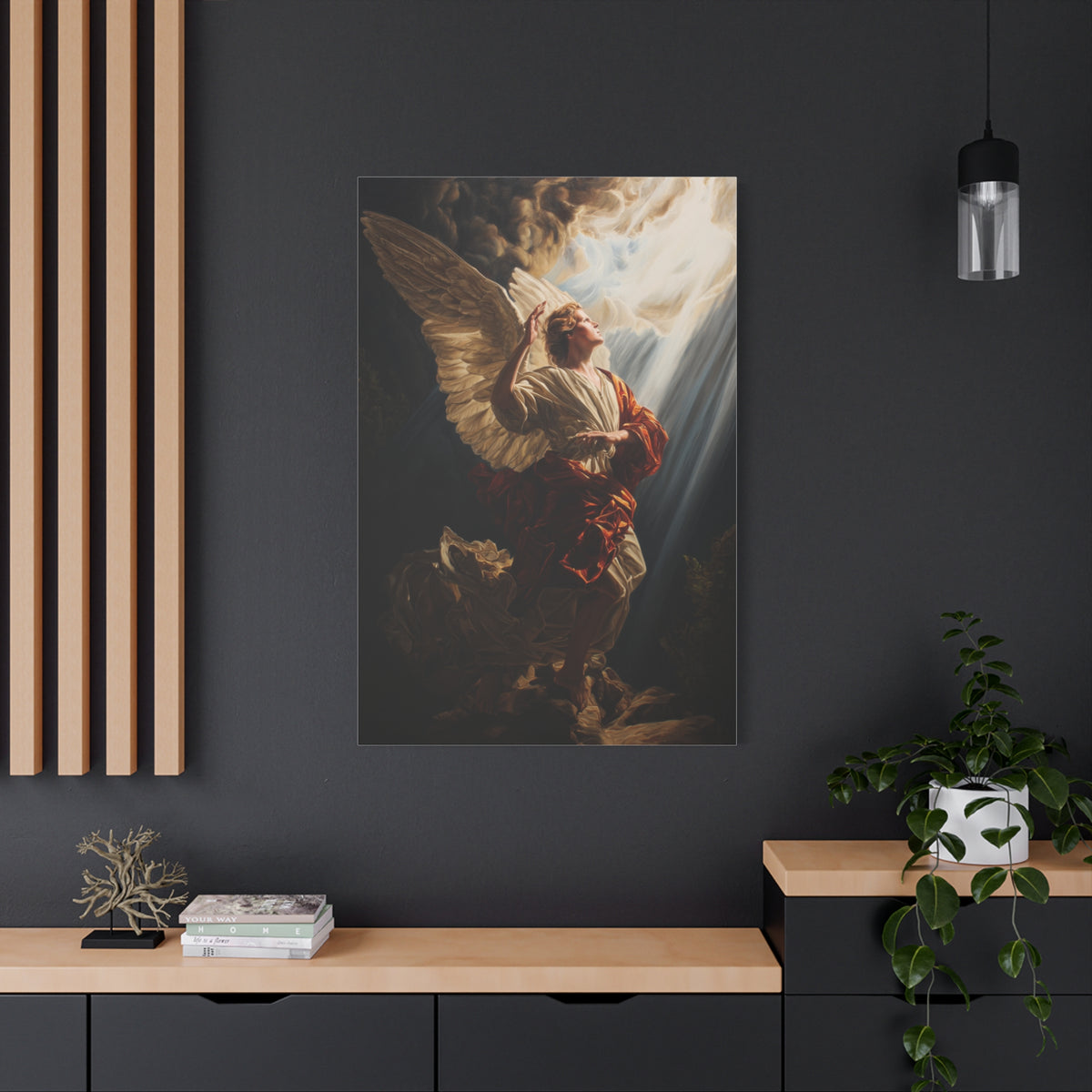 Michelangelo-inspired Angel Wall Art & Canvas Print