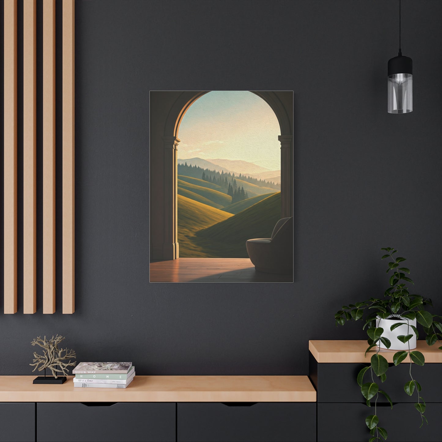 Arched Countryside View Wall Art & Canvas Prints