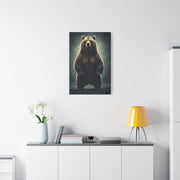 Standing Grizzly Bear Studio Portrait Wall Art & Canvas Prints